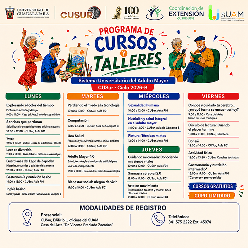 Cursos y Talleres SUAM 2026B