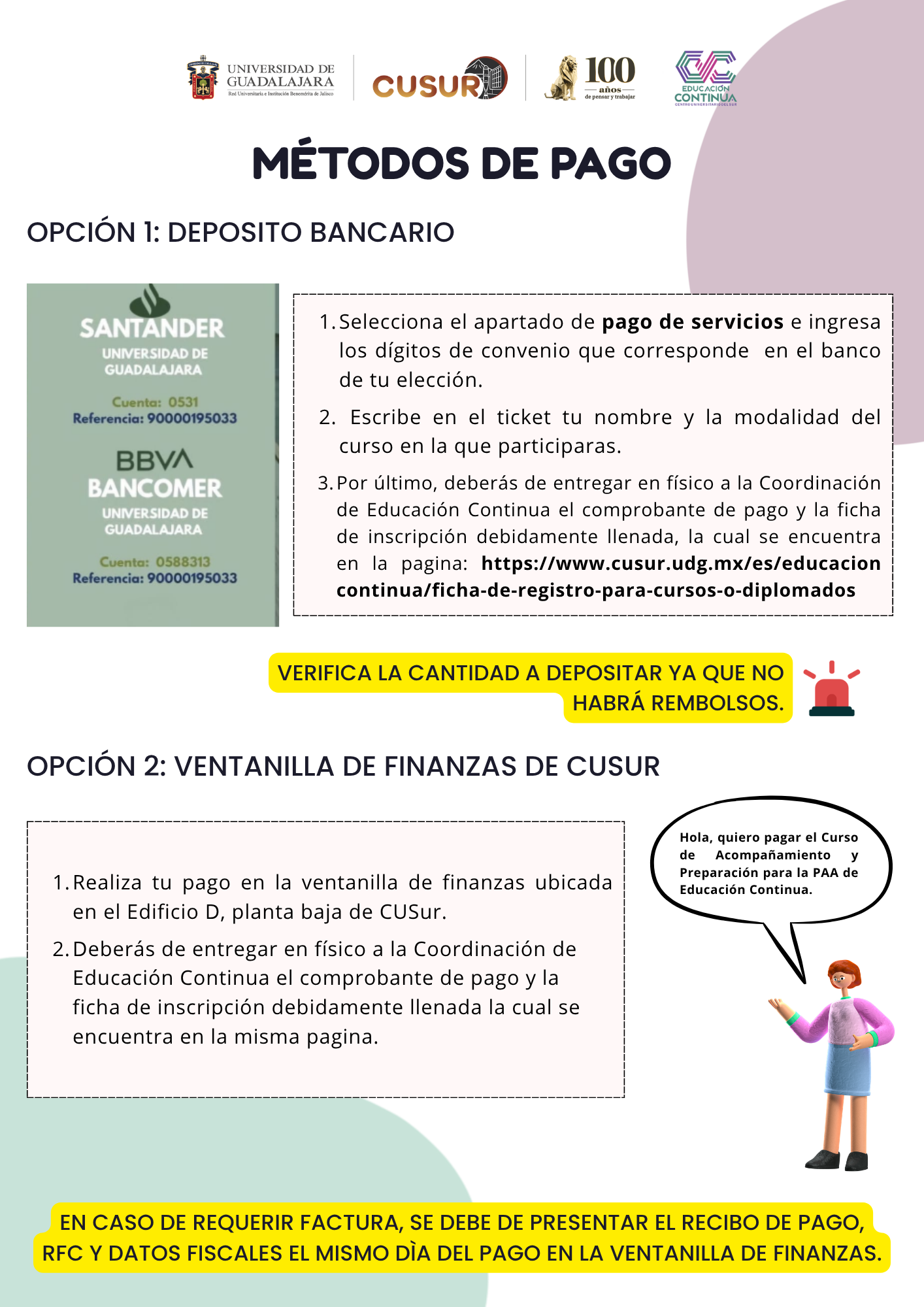 Métodos de pago