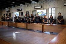 Segunda generación de estudiantes de Cultura Física y Deportes dan el tradicional silbato de salida