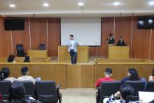 Alumnos de derecho simulan juicio mercantil oral en el CUSur