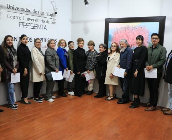 Inauguran exposición colectiva "Sentidos Expuestos" en Casa del Arte del CUSur