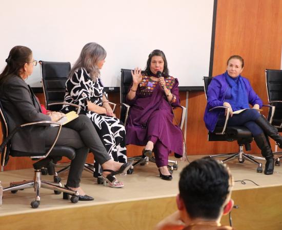 Conversan tres mujeres en el CUSur sobre su experiencia en el trabajo de la impartición de justici
