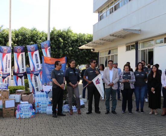 Salida víveres apoyo a damnificados por Otis