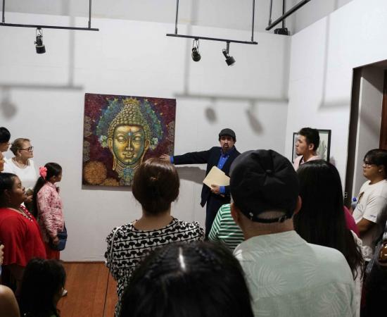 Inauguran la exposición pictórica “Un diálogo con el arte” en Casa del Arte Vicente Preciado Zacarías 